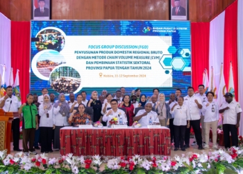 Pemprov Papua Tengah Bersama BPS Provinsi Papua Gelar FGD Penguatan Pembangunan Segala Sektor Ekonomi
