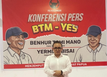 Resmi Jadi Pasangan Calon di Pilgub Papua 2024, Ini Pesan Benhur Tomi Mano-Yermias Bisai