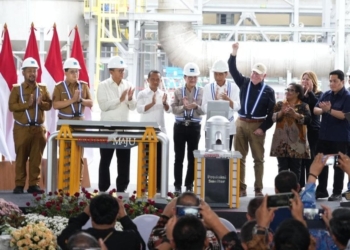 Presiden Jokowi Resmikan Smelter PTFI Di Gresik, PJ Gub Ribka Haluk Mengaku Bangga