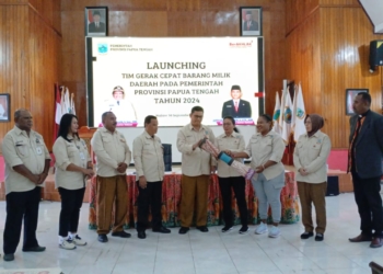 PJ Sekda Papua Tengah Resmi Membuka Launching Tim Gerak Cepat Pengelolaan Barang Milik Daerah