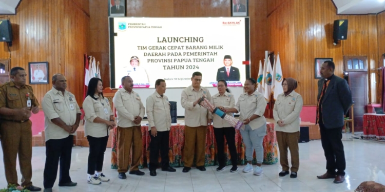 PJ Sekda Papua Tengah Resmi Membuka Launching Tim Gerak Cepat Pengelolaan Barang Milik Daerah