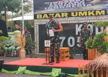 Bantu Tingkatkan Perekonomian Lokal, Kodim 1705 Gelar Bazar UMKM