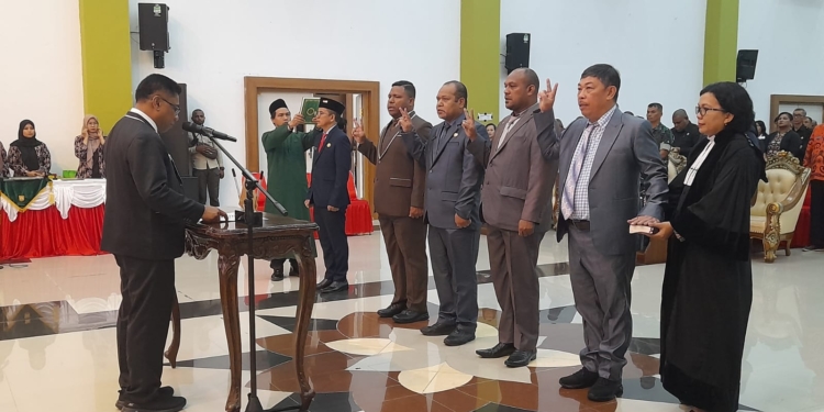 Berikut Nama Pejabat Yang Dilantik Penjabat Walikota Jayapura Hari Ini