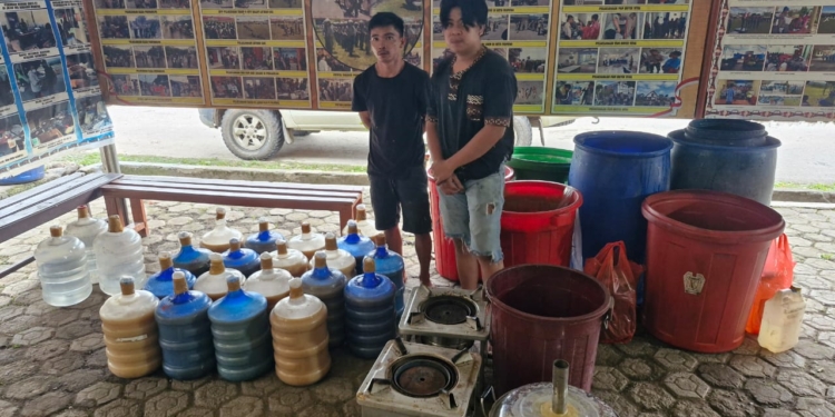 Polres Jayawijaya Polda Papua Sita Ribuan Liter Miras Lokal di Wamena