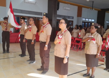 Pengurus Pramuka SMA 4 Jayapura  Periode 2024-2026 Resmi di Lantik