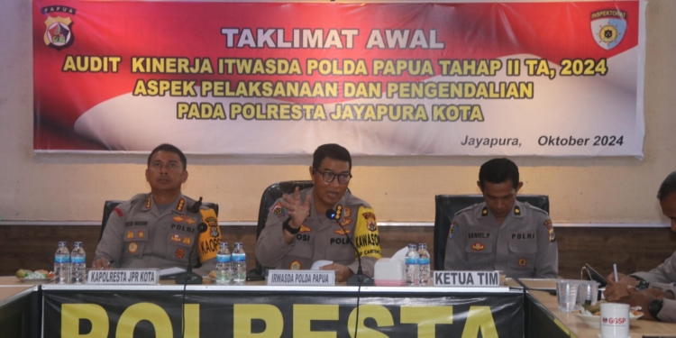 Polda Papua Lakukan Audit Kinerja Tahap II TA. 2024 di Polresta Jayapura