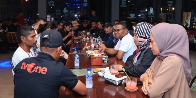 Kapolda Papua Silaturahmi dengan Para Wartawan di Merauke, Papua Selatan