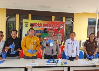 Polres Mimika Polda Papua Musnakan Narkotika Jenis Sabu Seberat 37,46 Gram