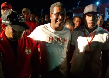 Tiba di Biak, BTM YB Disambut Meria Masyarakat.