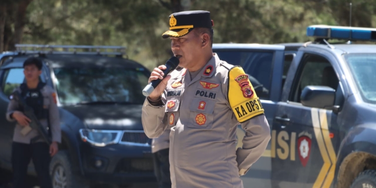 Kapolres Lanny Jaya Pastikan Situasi Jelang Pilkada Aman Dan Kondusif Lewat Patroli Gabungan