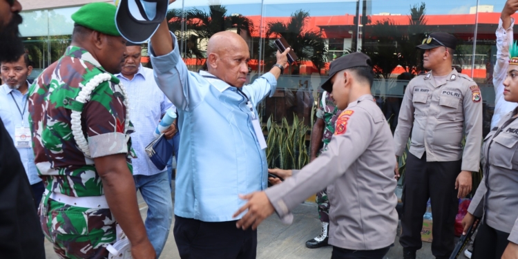 Polres Biak Numfor Polda Papua Terjunkan Ratusan Personel Amankan Debat Paslon Bupati