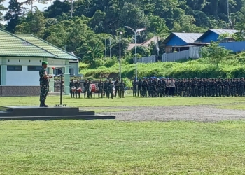 Pimpin Apel Gelar Pasukan, Dandrem Frits Pelamonia Tekankan Prajurit TNI Jaga Netralitas