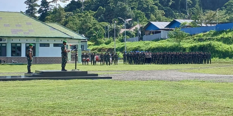 Pimpin Apel Gelar Pasukan, Dandrem Frits Pelamonia Tekankan Prajurit TNI Jaga Netralitas