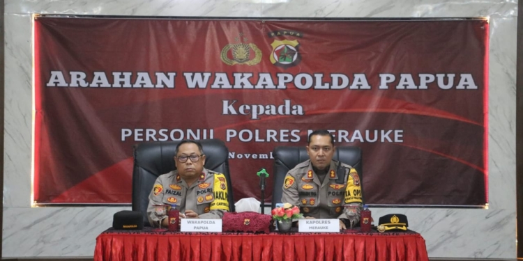 Wakapolda Papua Tatap Muka Bersama Personel Polres Merauke