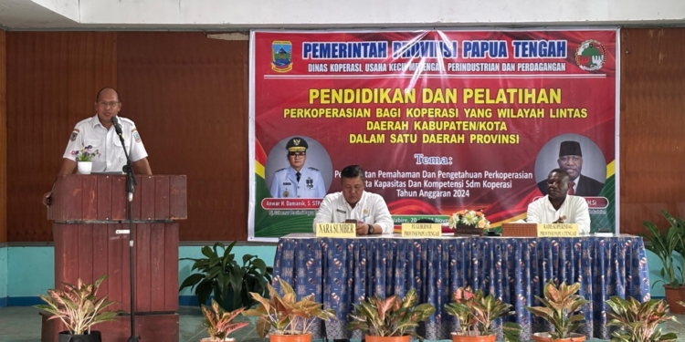 Tingkatkan Kapasitas Dan Kompetensi SDM Koperasi, Pemprov Papua Tengah Gelar Pelatihan dan Pendidikan Perkoperasian
