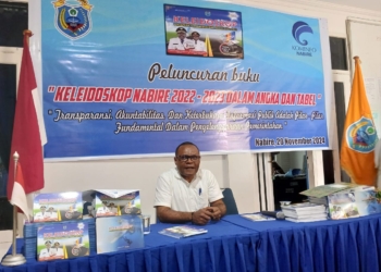 Kominfo Kabupaten Nabire Lakukan Peluncuran Buku Keleidoskop, Ini Tujuan dan Harapannya