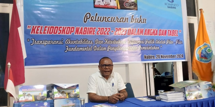 Kominfo Kabupaten Nabire Lakukan Peluncuran Buku Keleidoskop, Ini Tujuan dan Harapannya