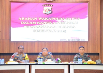 Wakapolda Papua Tatap Muka Dengan Personel Polres Mimika