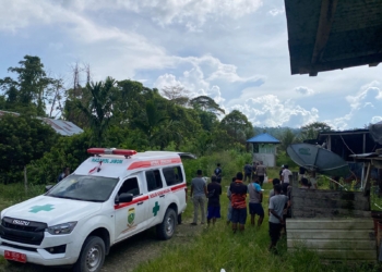 Polres Kerom Polda Papua Tangani Penemuan Mayat Pria Di Kab.Keerom