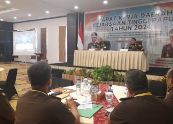 Evaluasi Kinerja Selama 2024, Kejaksaan Tinggi Papua Gelar Rakerda di Hadiri Para Kajari