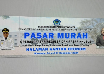 Pemkab Jayawijaya Gelar Pasar Murah 4 Hari