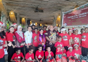 Anak Jalanan Punya Masa Depan Dan Harus Mendapat Pendidikan Yang Setara, Ini Pesan Sekda Di Natal Dinas Pendidikan Kota Jayapura