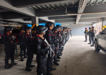 Ratusan Personel Polda Papua Kawal Pleno Rekapitulasi Pilgub Provinsi Papua Pegunungan