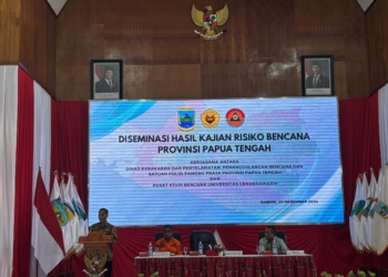Pemprov Papua Tengah Gelar Kegiatan Diseminasi Hasil Kajian Resiko Bencana, Ini Tujuannya