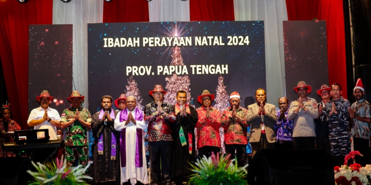 Perayaan Natal Pemprov Papua Tengah, PJ Gub Anwar Damanik Sampaikan 3 Pesan Penting