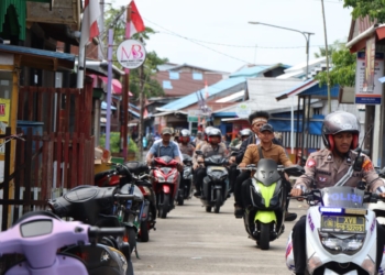 Kunjungan Panitia Perayaan Natal Nasional 2024 Kementerian RI Di Kawal Ketat Polres Asmat