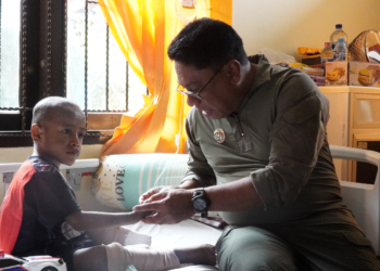 Bertemu Alfaris Korban Kekerasan Ortunya, Pj Walikota Berharap Hal Ini Jangan Terulang Lagi