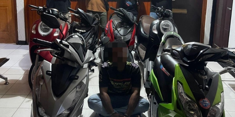 Gelapkan 7 Motor Di Serui, FSYK Berakhir Di Tangan Resmob Yapen