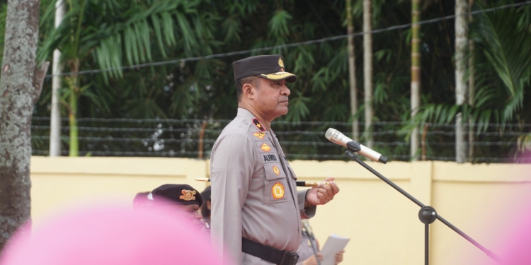Kapolda Papua Tengah Pimpin Pelantikan PJU Polda Papua Tengah dan Sertijab Dua Kapolres