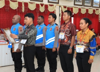 Kombes Pol Jermias Rontini Irwasda Polda Papua, Hadiri Kegiatan Sumpah dan Pakta Integritas Penerimaan SIPSS TA. 2025