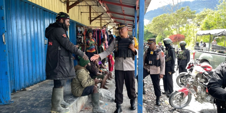 Kabupaten Puncak Jaya Polda Papua Gelar Patroli Dialogis dan Juga Razia