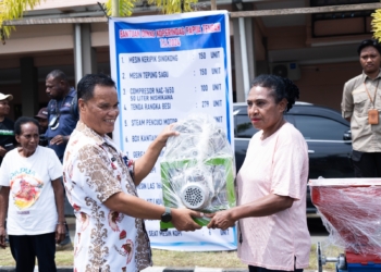 Dukung Pengembangan UKM Di Papua Tengah, Pemprov Papua Tengah Serahkan Bantuan Alat Industri UKM