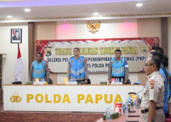Polda Papua Gelar Sidang Kelulusan Tingkat Panda Seleksi Pelatihan Kepemimpinan Pengawas (PKP)