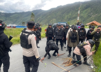 Jelang Sidang MK Terkait Sengketa Pilkada, Aparat Gabungan Gelar Patroli di Kabupaten Puncak Jaya