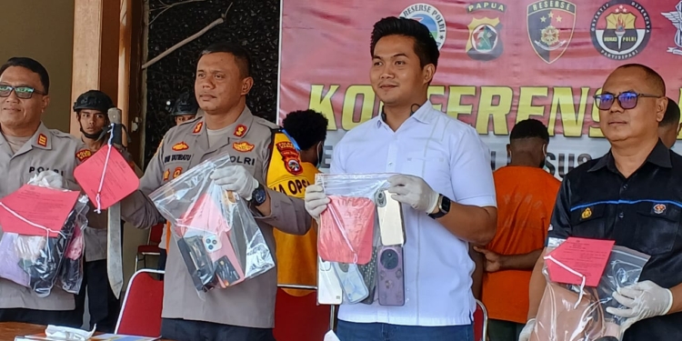 Satreskrim Polres Nabire Ungkap Lima Kasus Kriminal, 6 Pelaku Berhasil Ditangkap
