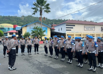 Bidang Propam Polda Papua Lakukan Pemeriksaan Kelengkapan Diri dan Kelengkapan Bermotor Anggotanya