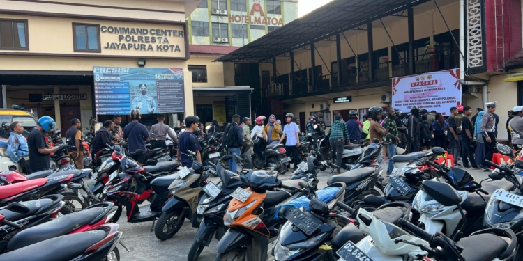 Puluhan Kendaraan R2, Terjaring Rasia Satlantas Polresta Dalam Pelaksanaan Ops Keselamatan