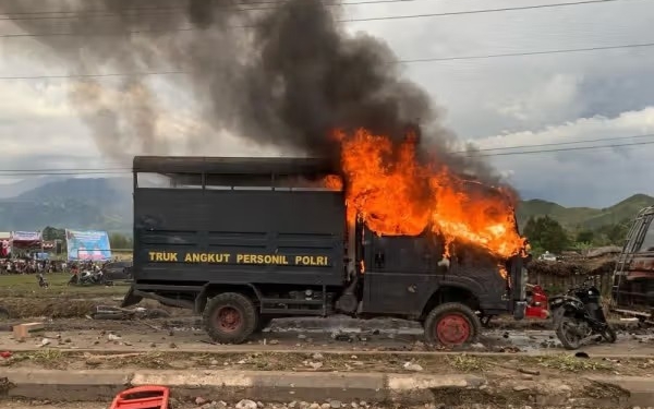 Sejumlah Kendaraan Rusak Berat dan Beberapa Orang Terluka, Akibat Kericuhan di Jayawijaya, Berikut Ini Kronologisnya
