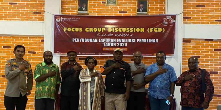 KPU Dogiyai Gelar FGD Evaluasi Pilkada 2024, PDI-P Dan PPP Minta Sistem Noken Dihapus