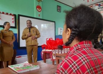 Hari Ini Sekitar 1.912 Siswa di 4 Sekolah di Abepura Terima Makanan Bergizi Gratis, Yang di Hadiri Walikota