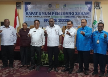 Bupati dan Walikota Hadiri RUPS PT AMJ RN Tahun 2025 di Kota Jayapura