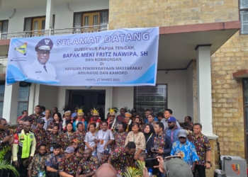 Kunjungan Perdana Di Timika, Gubernur Meki Nawipa Datangi YPMAK, Ini Yang Dibahas