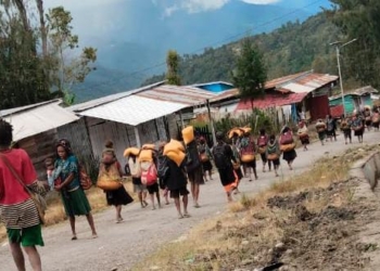 Bupati Aner Maisini : Hari Ini Akses Distrik Hitadipa Bisa Dilalui, Bantuan Sembako Mulai Di Salurkan