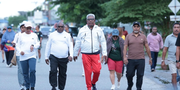 Dukung Car Free Day Di Timika,Gubernur Papua Tengah : Ini Contoh Yang Baik Olah raga Dan Rekreasi