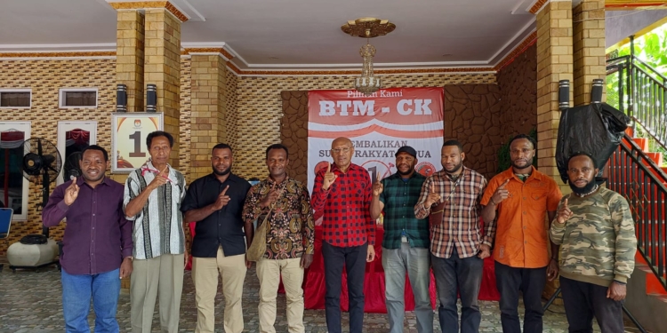 Relawan Koteka Bersatu Dukung BTM-CK: Komitmen Menangkan PSU Papua 2025