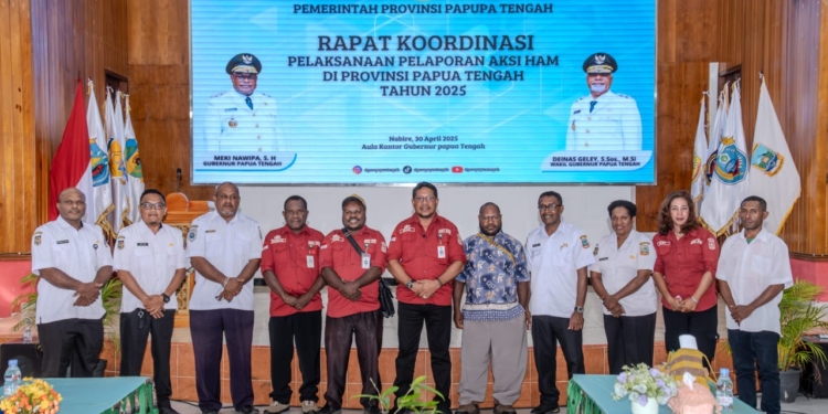 Staf Ahli II Pemprov Papua Tengah Resmi Buka Rapat RANHAM, Ini 4 Sasaran Aksi HAM Daerah